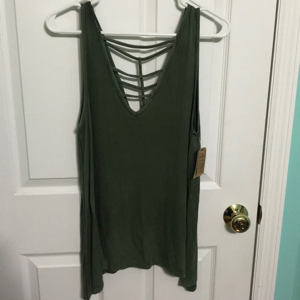 Green tank top
